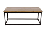 Ames Natural/Black Rectangle Cocktail Table - Ornate Home