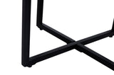 Ames Natural/Black Round End Table - Ornate Home