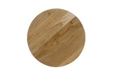 Ames Natural/Black Round End Table - Ornate Home