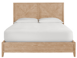 Ames Rustic Natural Oak King Bed - Ornate Home