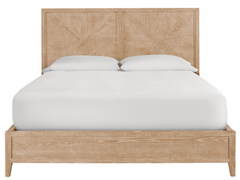 Ames Rustic Natural Oak King Bed - Ornate Home