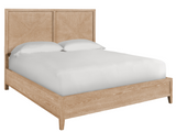 Ames Rustic Natural Oak King Bed - Ornate Home