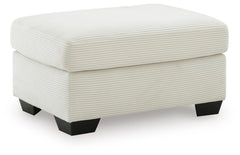 Amesley Ivory Ottoman - Ornate Home