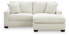 Amesley Ivory Sofa Chaise - Ornate Home