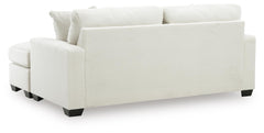 Amesley Ivory Sofa Chaise - Ornate Home