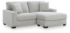 Amesley Smoke Sofa Chaise - Ornate Home
