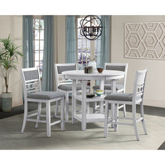 Amherst Bisque 5-Piece Counter Height Dining Set - Ornate Home