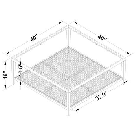 Amherst Black 2-piece Coffee and End Table Set - Ornate Home