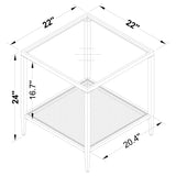 Amherst Black 3-piece Coffee and End Table Set - Ornate Home