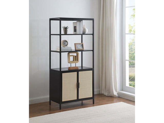 Amherst Black 3-shelf Accent Cabinet - Ornate Home