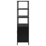 Amherst Black 3-shelf Accent Cabinet - Ornate Home