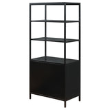 Amherst Black 3-shelf Accent Cabinet - Ornate Home