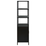Amherst Black 3-shelf Accent Cabinet - Ornate Home