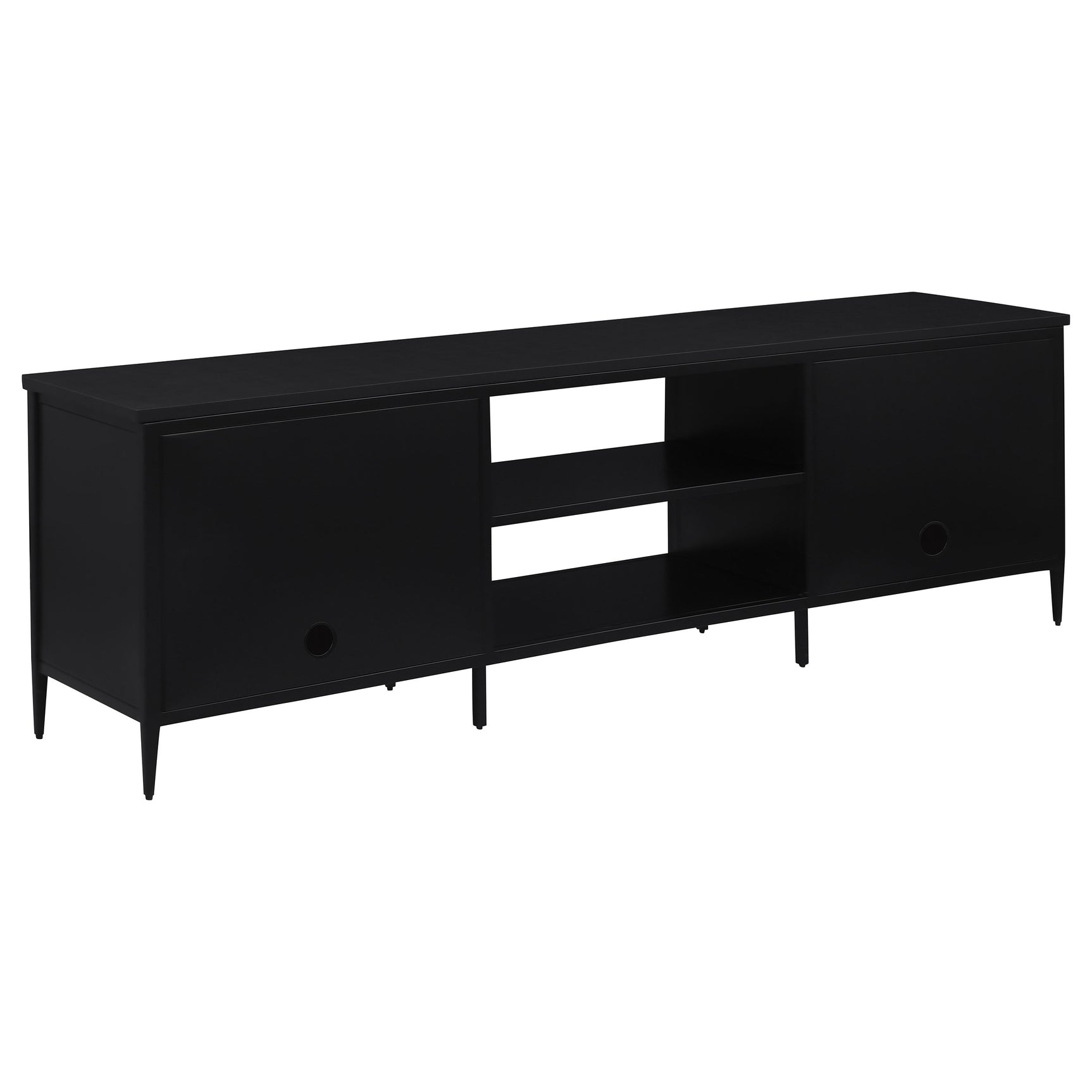 Amherst Black 70" TV Stand - Ornate Home