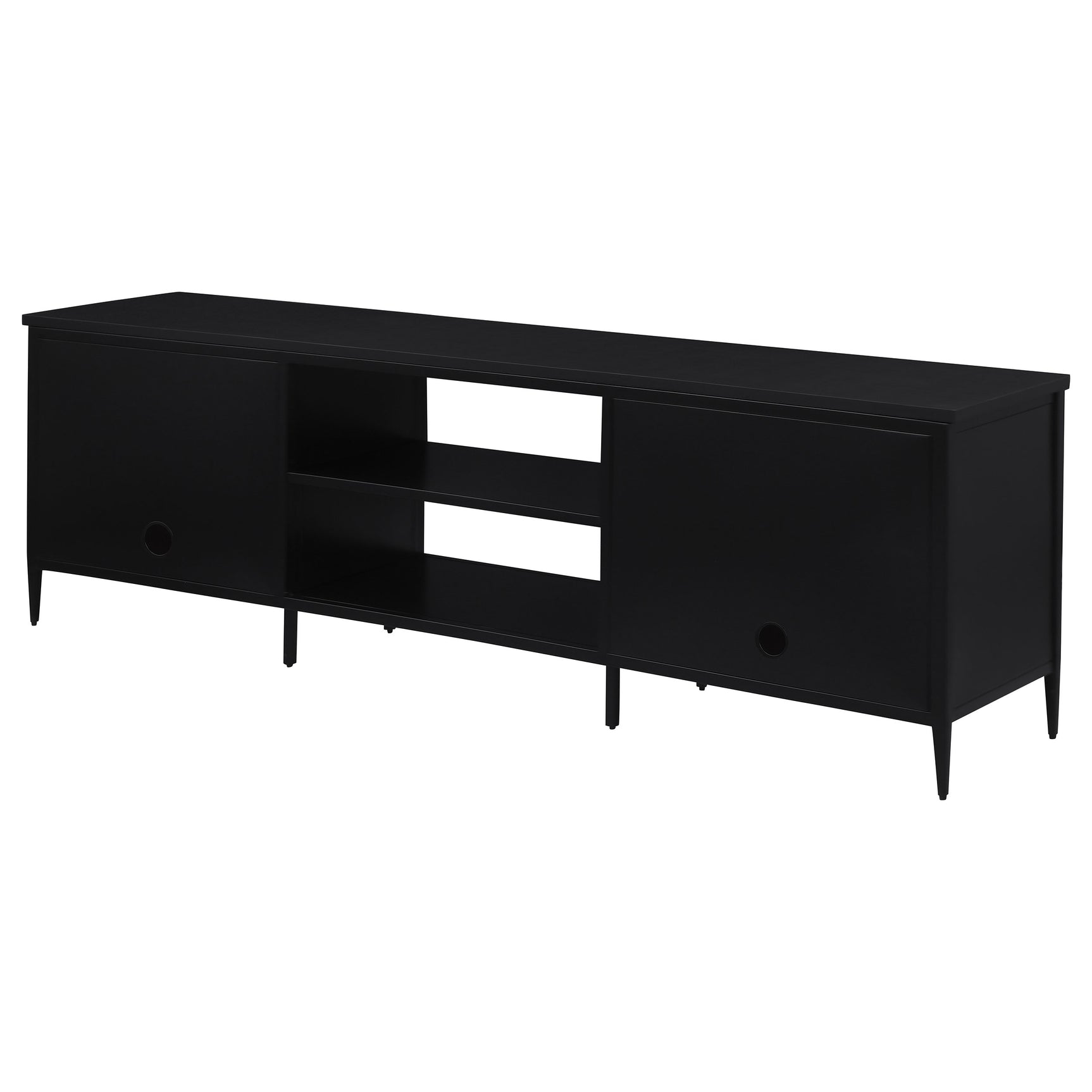 Amherst Black 70" TV Stand - Ornate Home