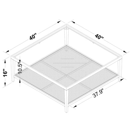 Amherst Black Coffee Table - Ornate Home