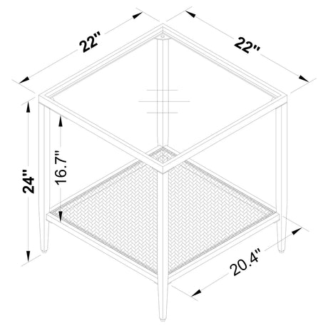 Amherst Black End Table - Ornate Home