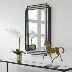 Amherst Black Iron Mirror - Ornate Home