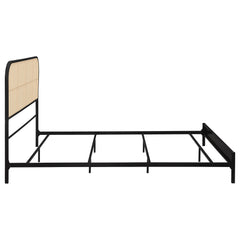 Amherst Black Radio Weave Cane Queen Bed - Ornate Home