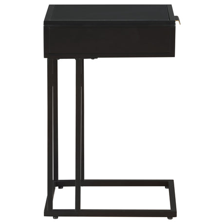 Amherst Black Side Table - Ornate Home