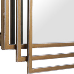 Amherst Brushed Gold Mirror - Ornate Home