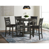 Amherst Grey Counter Side Chair with PU Cushion (Set of 2) - Ornate Home