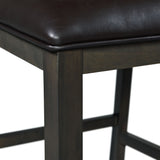 Amherst Grey Counter Side Chair with PU Cushion (Set of 2) - Ornate Home