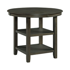 Amherst Grey Counter Table with Wood Leg - Ornate Home