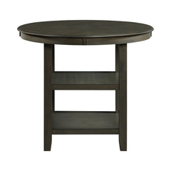 Amherst Grey Counter Table with Wood Leg - Ornate Home