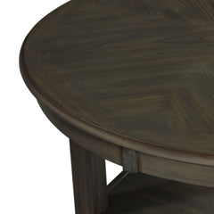 Amherst Grey Counter Table with Wood Leg - Ornate Home