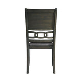 Amherst Grey Dining Side Chair with Fabric Cushion Side Stretcher (Set of 2) - Ornate Home