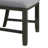 Amherst Grey Dining Side Chair with Fabric Cushion Side Stretcher (Set of 2) - Ornate Home