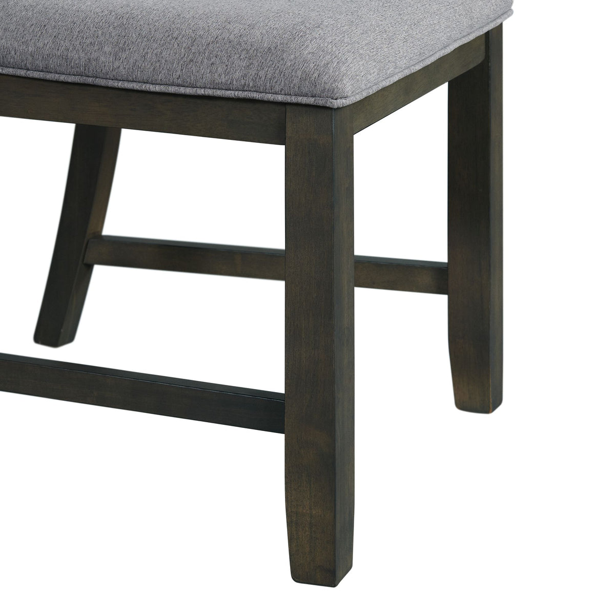 Amherst Grey Dining Side Chair with Fabric Cushion Side Stretcher (Set of 2) - Ornate Home