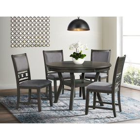 Amherst Grey Dining Table with Wood Leg - Ornate Home