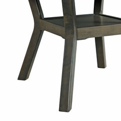 Amherst Grey Dining Table with Wood Leg - Ornate Home