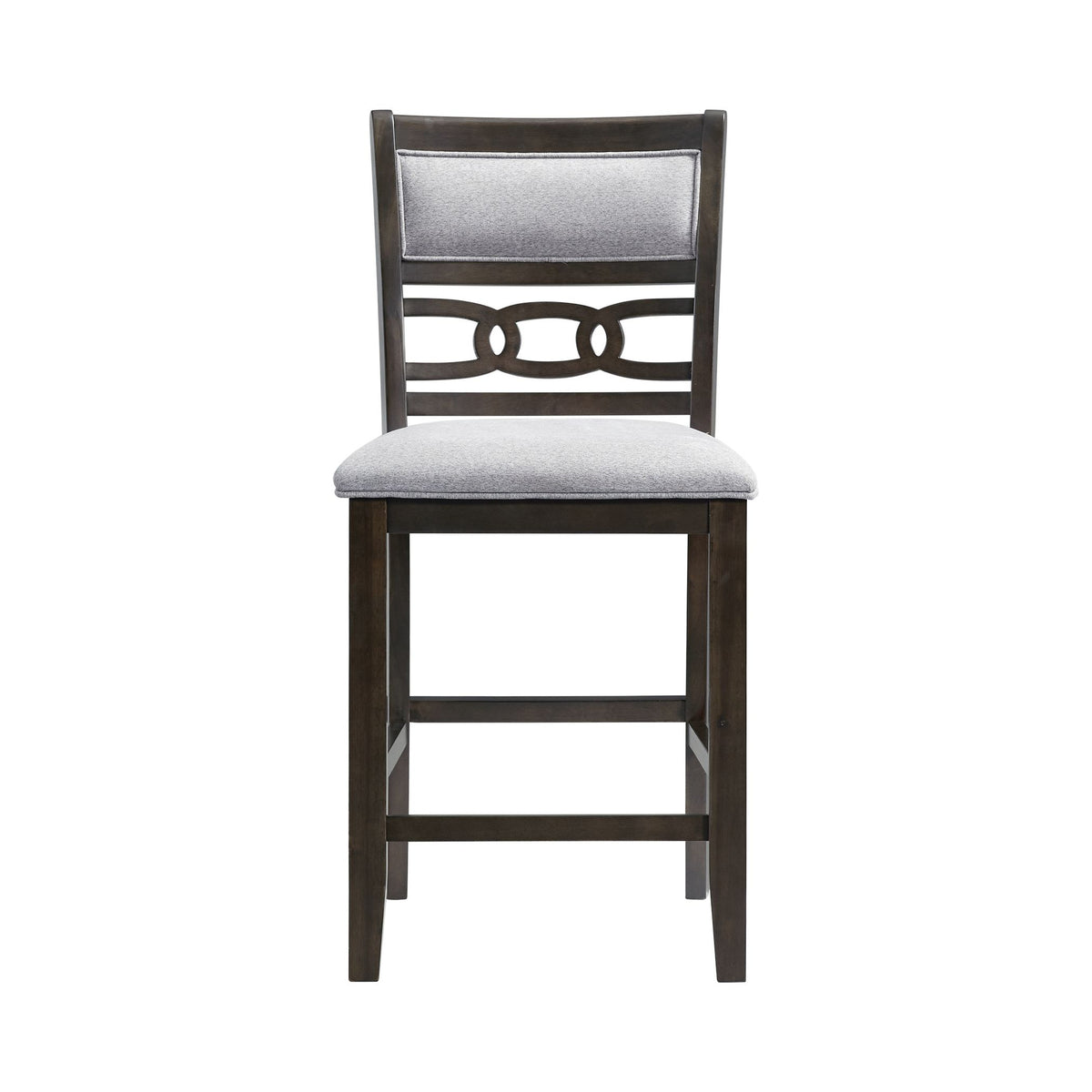 Amherst Walnut Counter Side Chair with Fabric Cushion (Set of 2) - Ornate Home