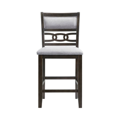 Amherst Walnut Counter Side Chair with Fabric Cushion (Set of 2) - Ornate Home