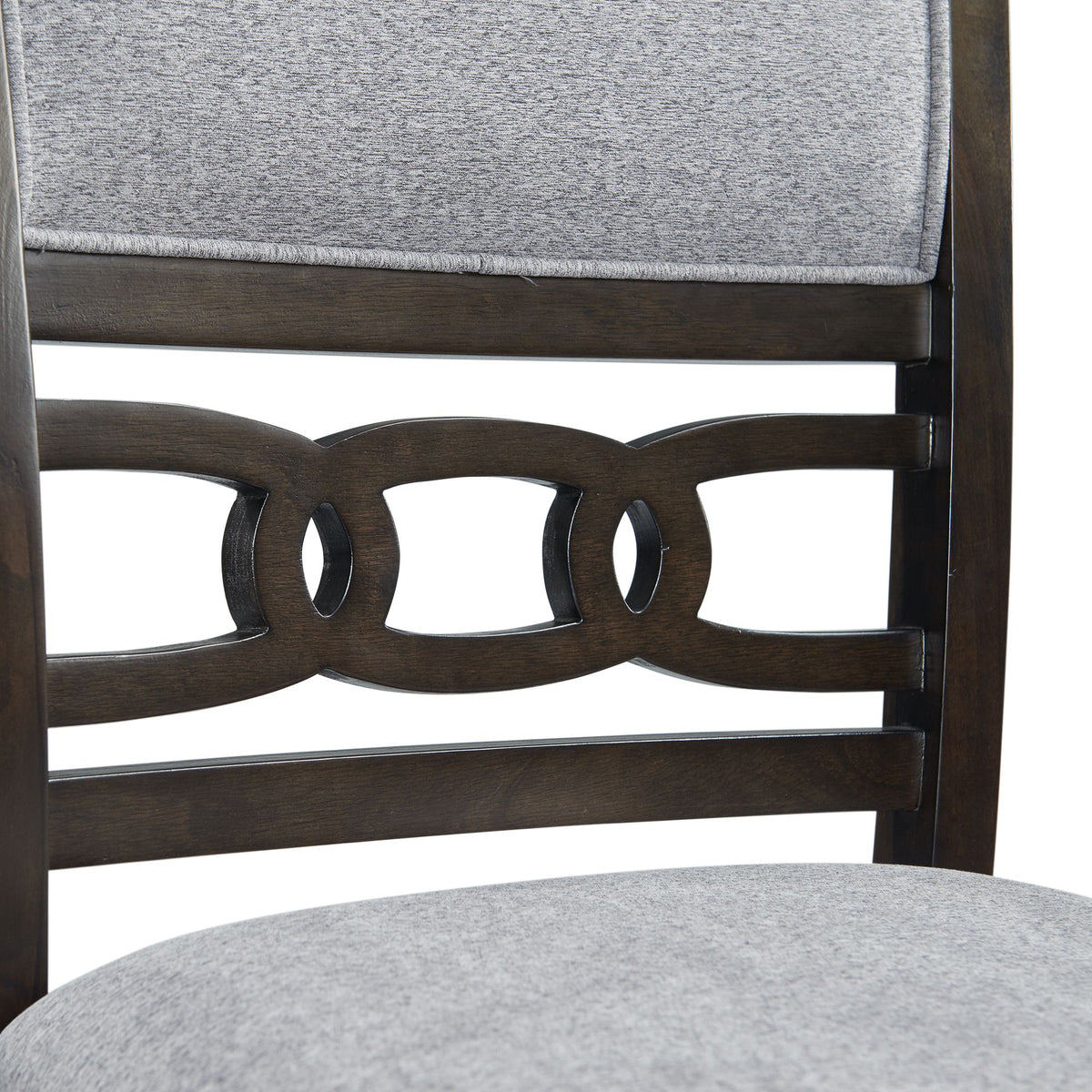 Amherst Walnut Counter Side Chair with Fabric Cushion (Set of 2) - Ornate Home