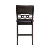 Amherst Walnut Counter Side Chair with PU Cushion (Set of 2) - Ornate Home