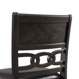 Amherst Walnut Counter Side Chair with PU Cushion (Set of 2) - Ornate Home