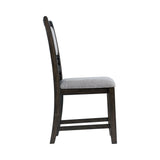 Amherst Walnut Dining Side Chair with Fabric Cushion (Set of 2) - Ornate Home