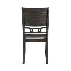 Amherst Walnut Dining Side Chair with Fabric Cushion (Set of 2) - Ornate Home