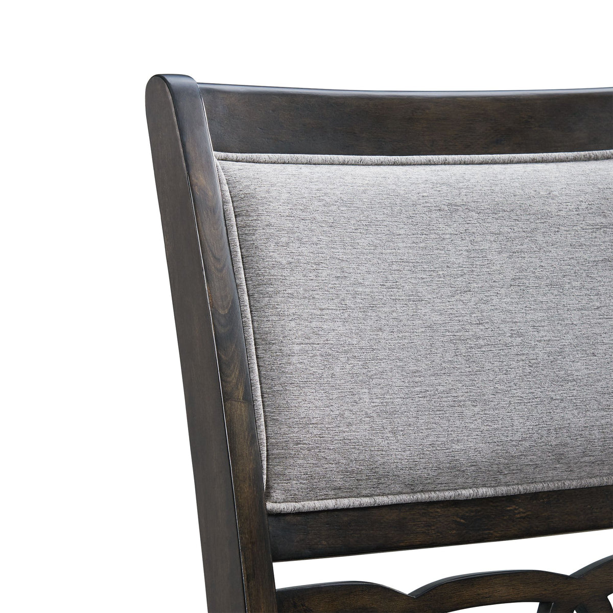 Amherst Walnut Dining Side Chair with Fabric Cushion (Set of 2) - Ornate Home