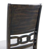 Amherst Walnut Dining Side Chair with Fabric Cushion (Set of 2) - Ornate Home