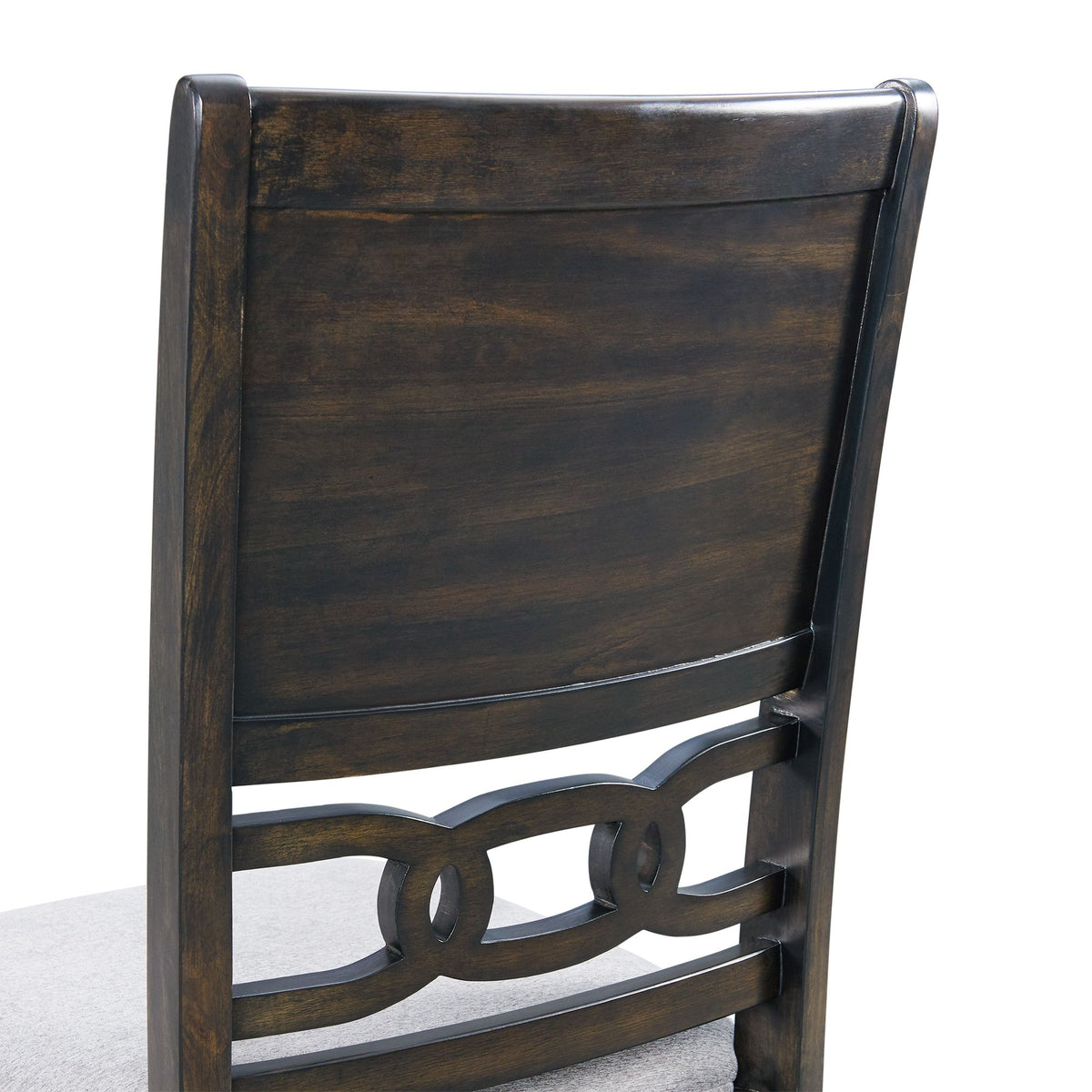 Amherst Walnut Dining Side Chair with Fabric Cushion (Set of 2) - Ornate Home