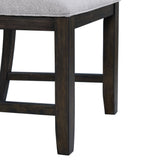Amherst Walnut Dining Side Chair with Fabric Cushion (Set of 2) - Ornate Home