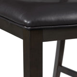 Amherst Walnut Dining Side Chair with PU Cushion Side Stretcher (Set of 2) - Ornate Home