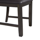 Amherst Walnut Dining Side Chair with PU Cushion Side Stretcher (Set of 2) - Ornate Home