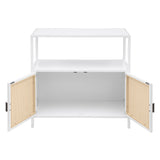 Amherst White 2-door Accent Cabinet - Ornate Home