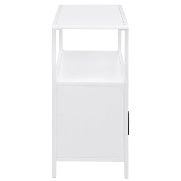 Amherst White 2-door Accent Cabinet - Ornate Home
